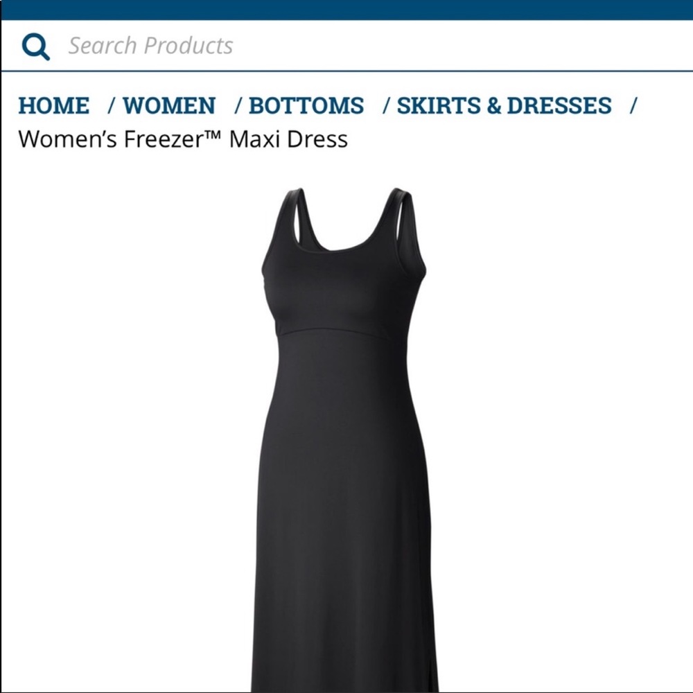 Columbia Freezer Maxi Dress in black size small